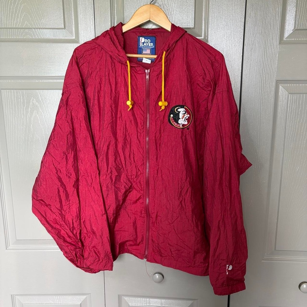 Vintage FSU windbreaker Size XL pro player sportswear pullover preppy